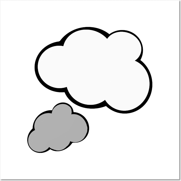 White and grey cloud Wall Art by Artemis Garments